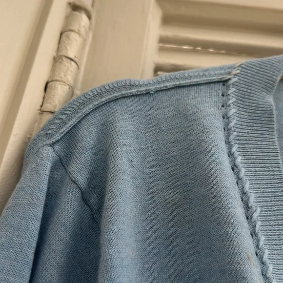Banana Republic Light Blue Women's Cardigan - Picture 5 of 7